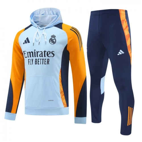 Real Madrid Hoodie Sweat d'Entraînement 2024-25 Bleue Real Madrid Hoodie Sweat d'Entraînement 2024-25 Bleue